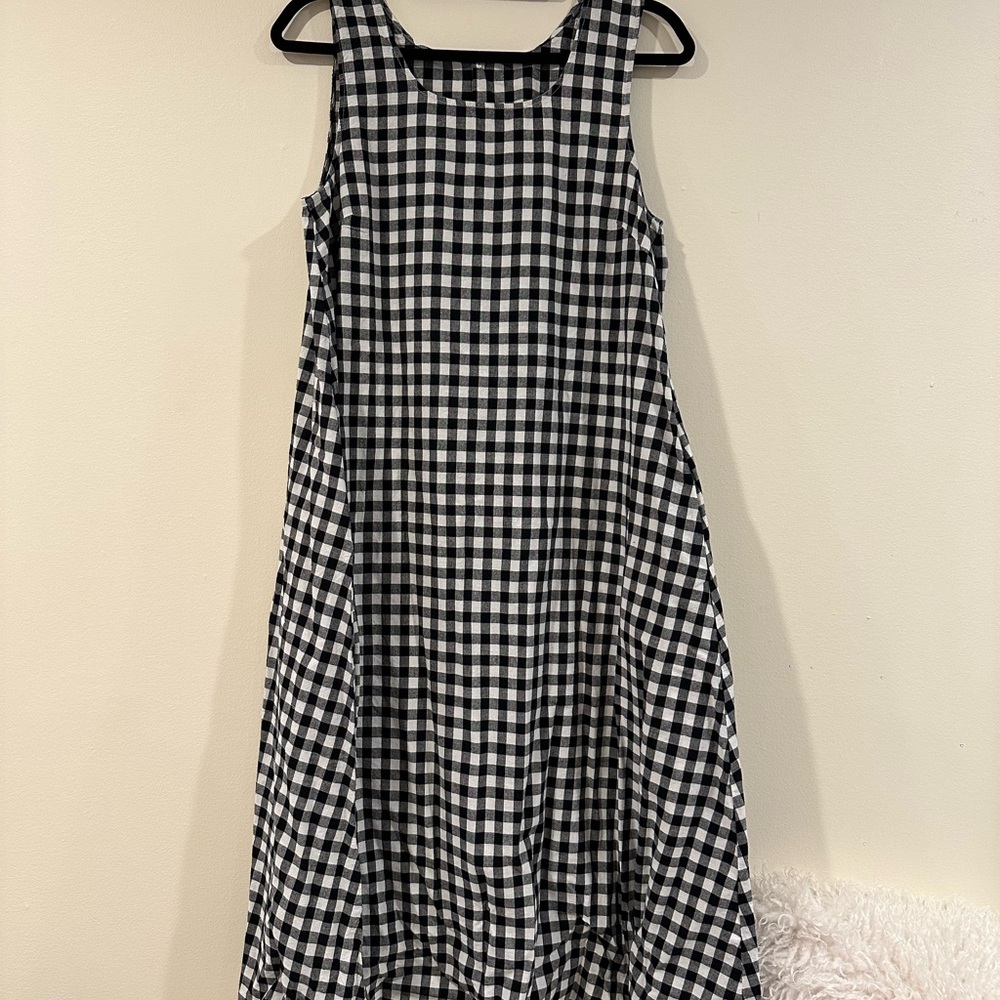 Black and White Gingham Dress